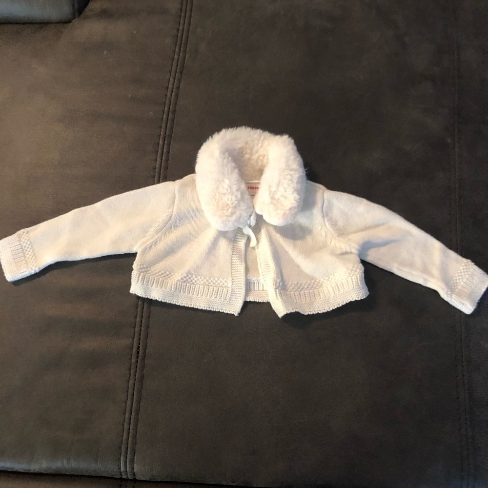 Long Sleeve Cardigan with Faux Fur